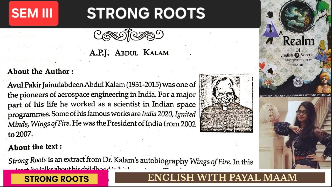 STRONG ROOTS CLASS XII SEM III REALM WBCHSE