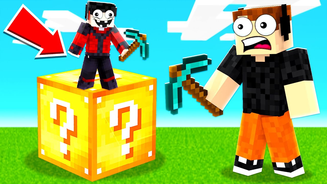 CARRERA de LUCKYBLOCKS RAROS?! 🤣😨 | Minecraft