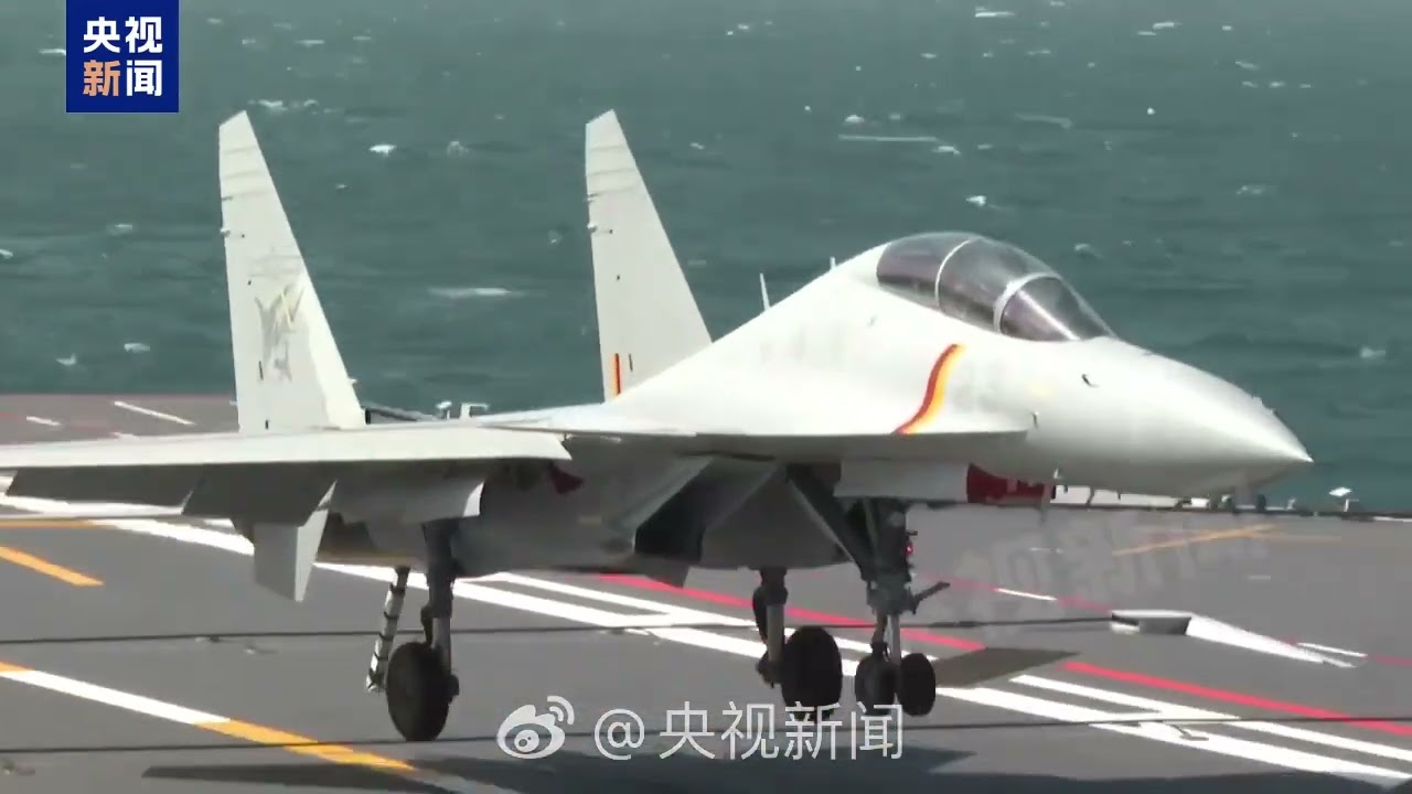 China releases footage showing PLA aircraft carrier Fujian drills with J-35, J-15T, KJ-600 福建舰海上实兵训练