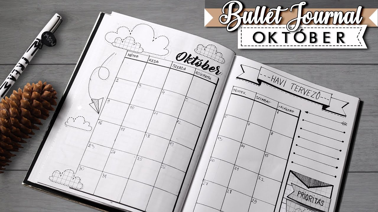 Bullet Journal [MAGYAR] 2017 Október / Bullet Journal DIY +Printables