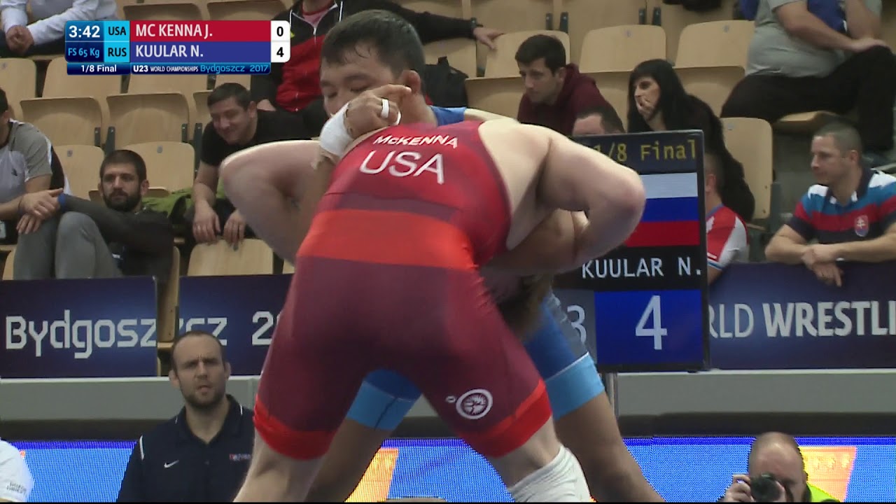 1/8 FS - 65 kg: N. KUULAR (RUS) df. J. MC KENNA (USA) by VSU, 10-0