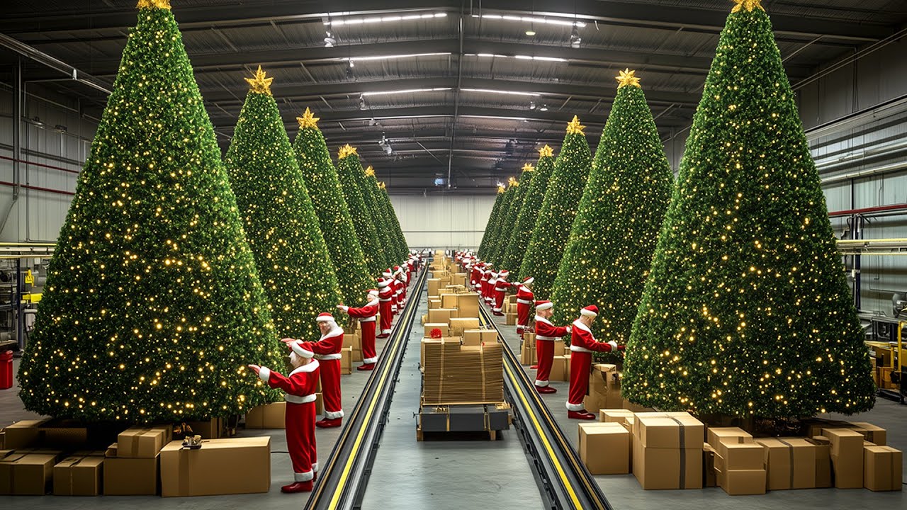How Artificial Christmas Trees Are Made 🎄🎄🎁