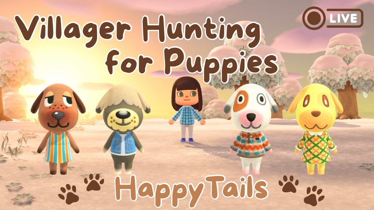 Continuing our Hunt for Puppies | ACNH Live Stream