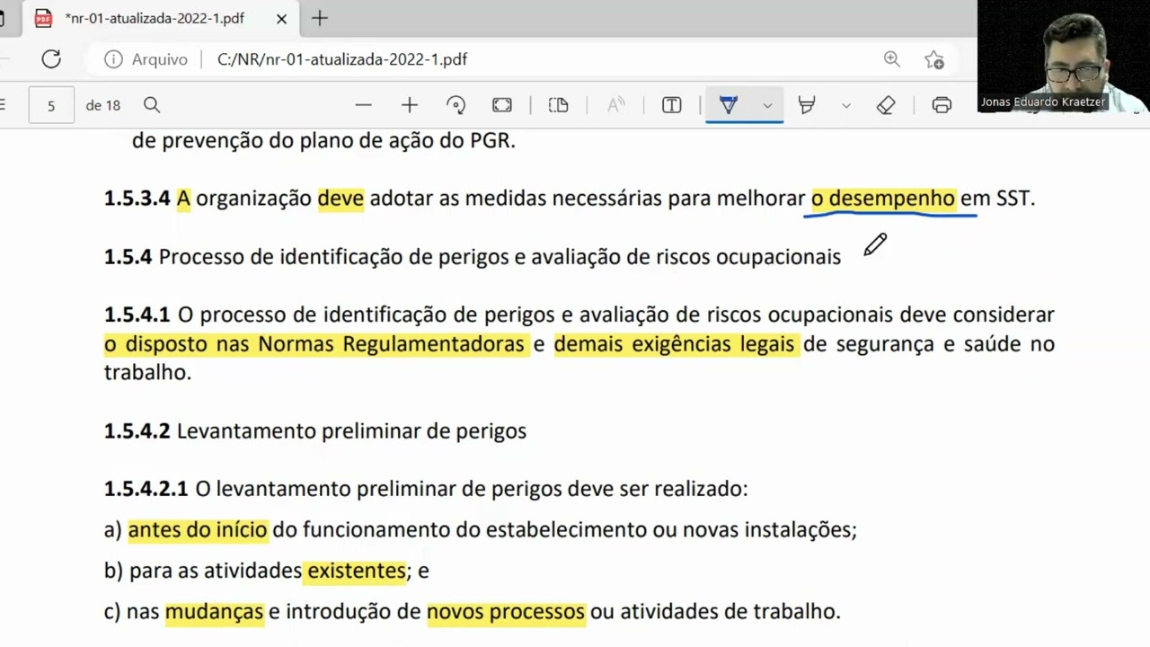 NR 1 comentada   aula 3