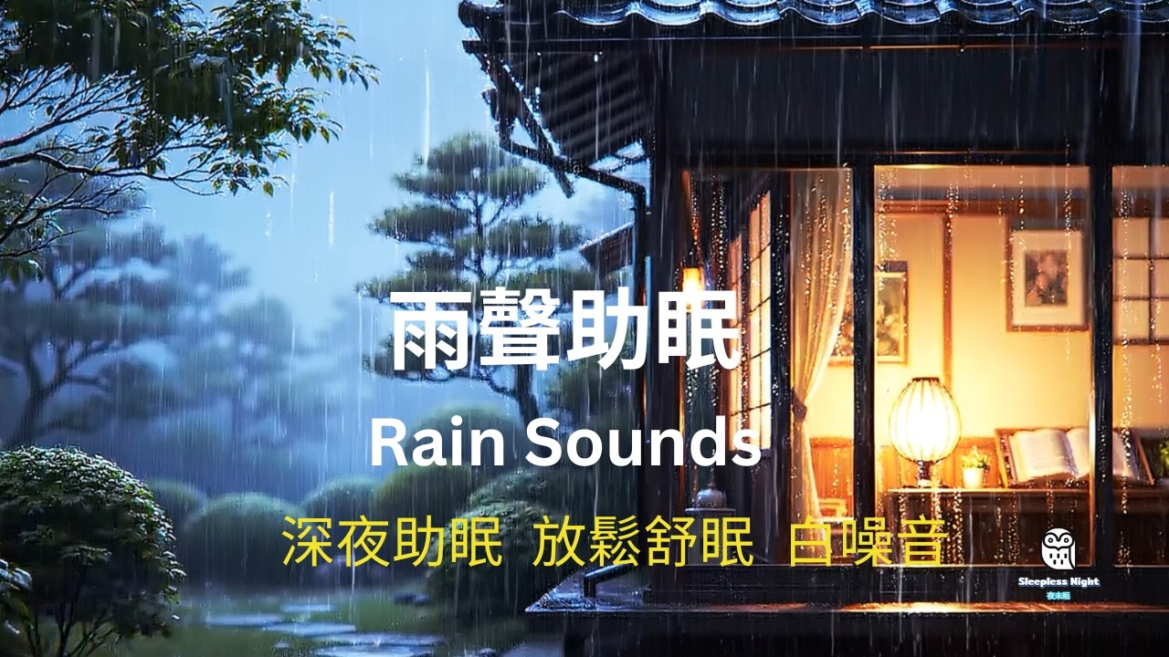 日式雨夜木屋｜沉浸式大雨助眠｜深層放鬆白噪音 Rainy Night in a Japanese House ｜Immersive Heavy Rain for Deep Sleep