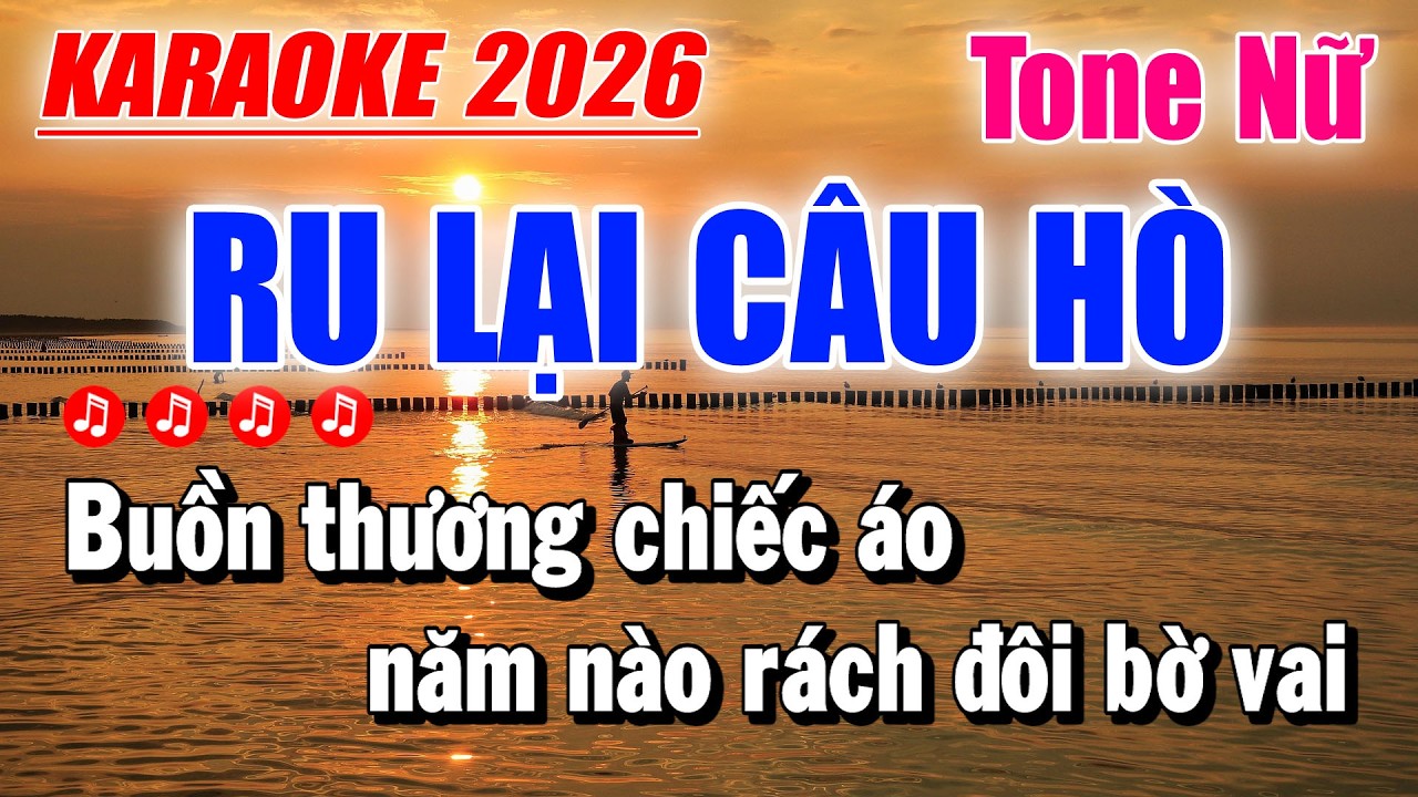 Karaoke Ru Lại Câu Hò Tone Nữ | Beat Mới 2026 | Karaoke Duy Trần