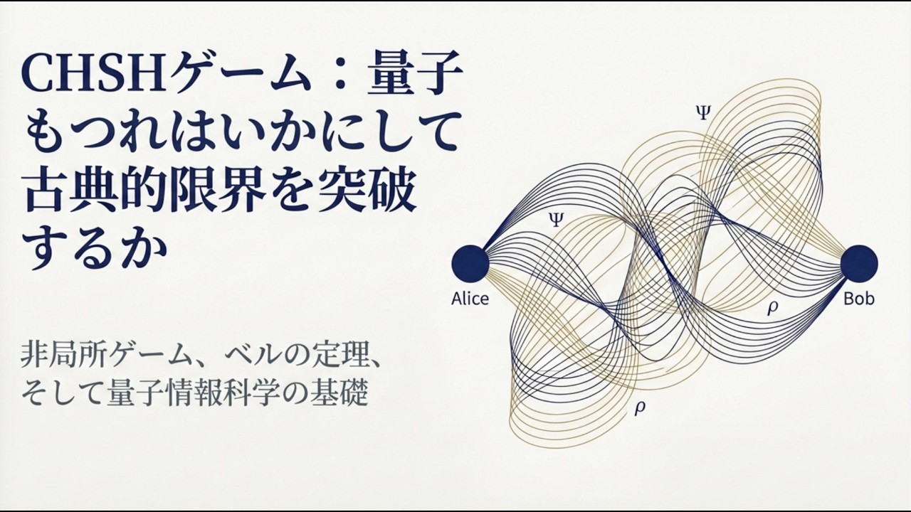 量子情報の基礎 1-4-3：CHSHゲーム
