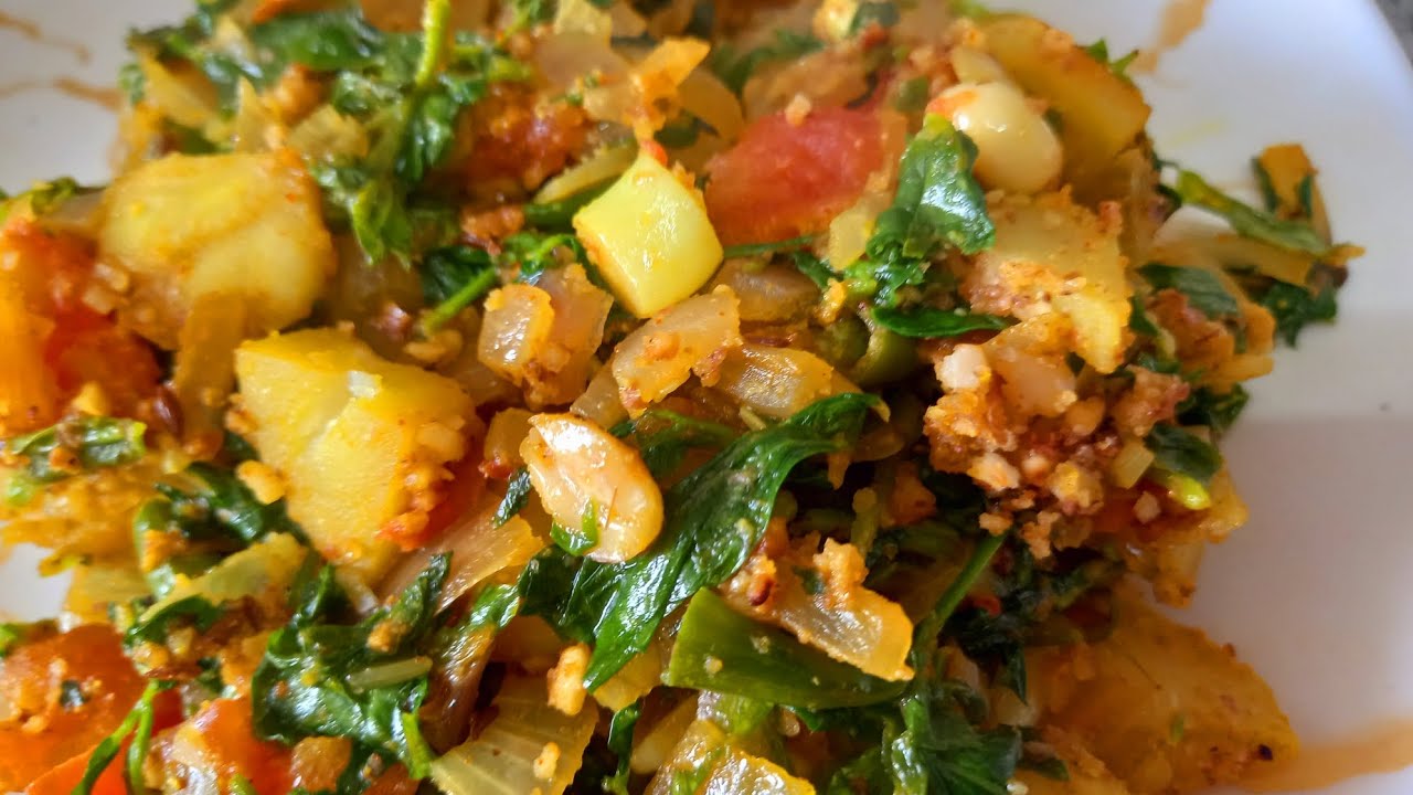 Batata,  Kanda,  Methi Chi Mix Jhanjhanit  Bhaji  Mazya  Padhdati Karun Bagha || #jyotsna'recipe 