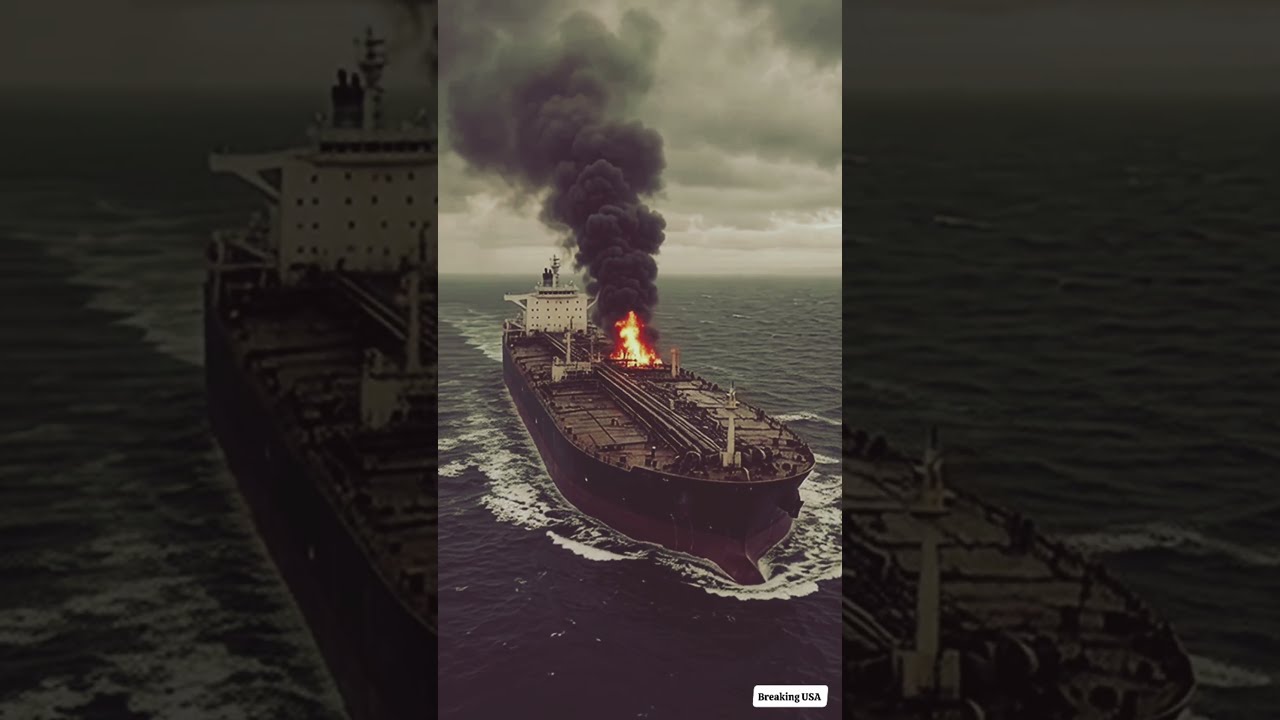 Hormuz Crisis: Tanker Fire Reports Raise Global Oil Fears 🔥 #Breaking USA  #geopolitics #internation