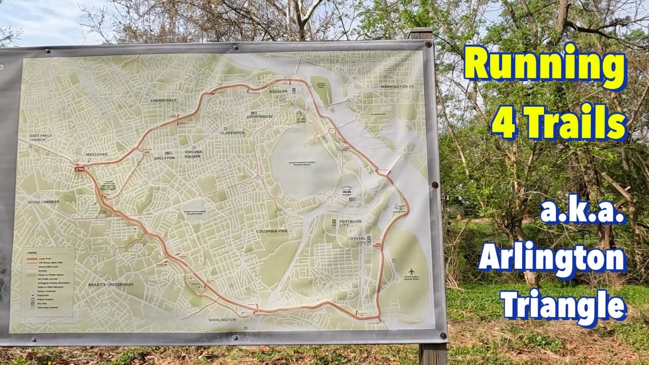 Running Four Trails in Arlington County, Virginia