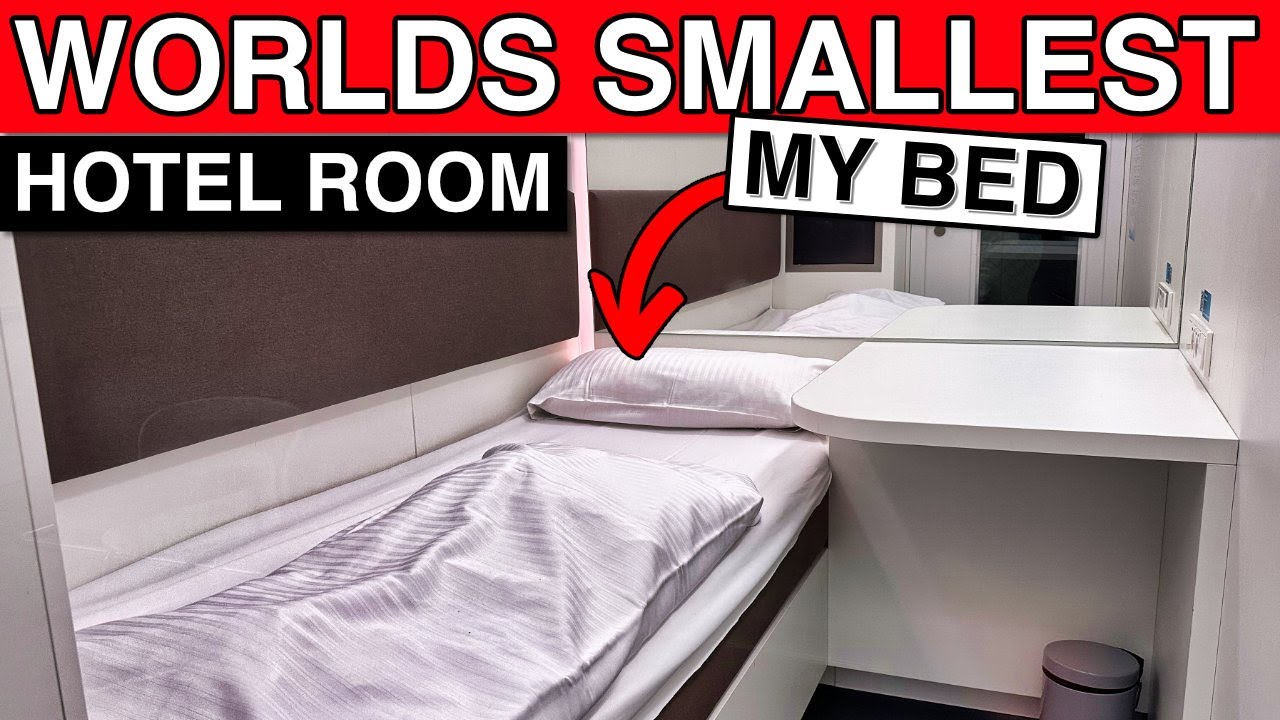 The world&rsquo;s SMALLEST HOTEL ROOM (I guess) - 2.5 sqm (26 sq. feet)