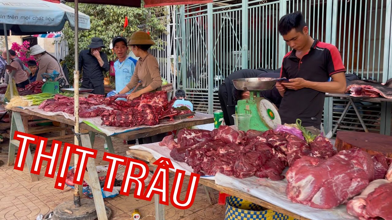 THỊT RẤT NHIỀU CON TRÂU TẠI LỄ HỘI VĂN HOÁ TAM GIANG DAKLAK- BẢN SẮC TÂY NGUYÊN PHONG 