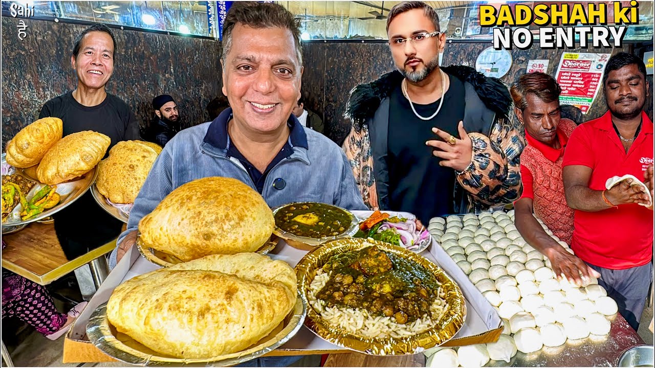 Yo Yo Honey Singh Favorite Chole Bhature in Delhi 😍 Street Food India