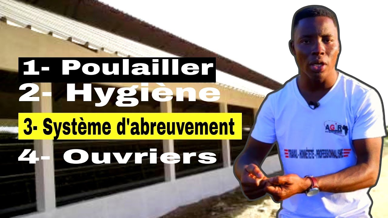Bâtiment d'élevage, Hygiène, ouvriers et système d'abreuvement  dans une ferme avicole !