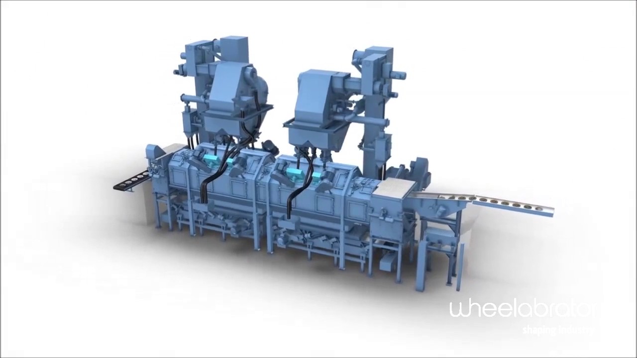 Wheelabrator IBC Inclined Belt Shot Blast Machine