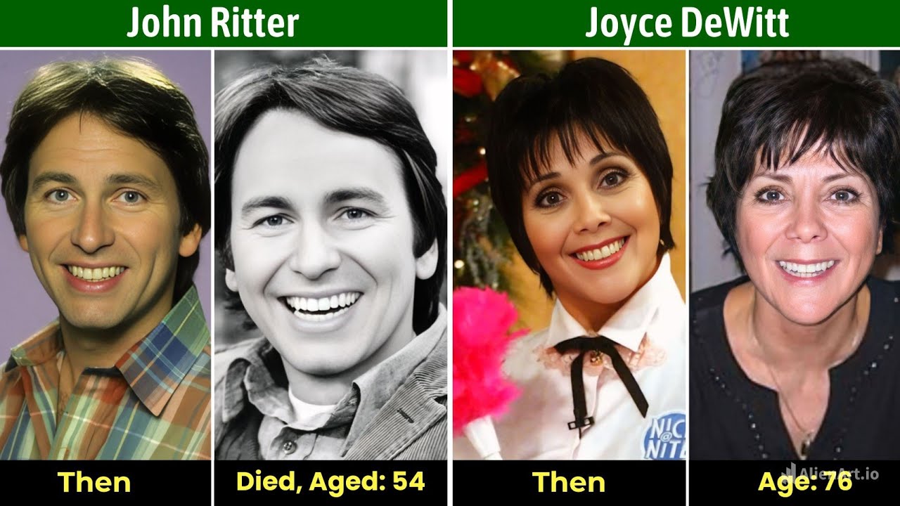 Three’s Company (1977–1984) Cast Then and Now.