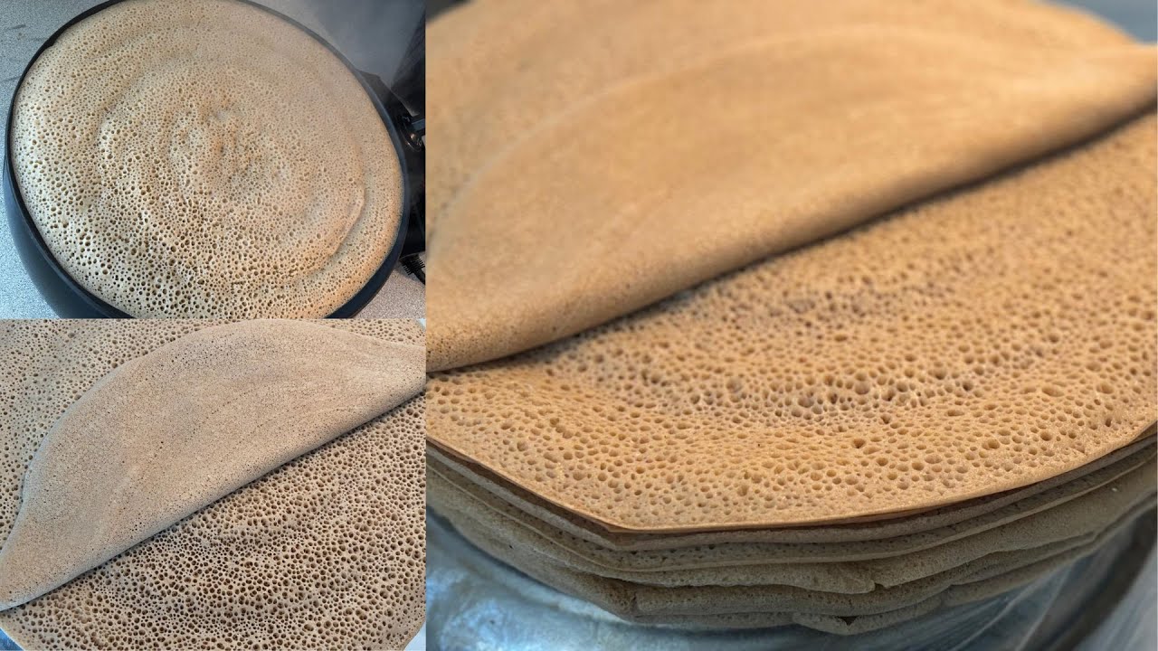 ናይ ሳልስቲ እንጀራ ቀይሕ ጣፍን ዕፉንን how to make Teff &Yellow corn Injera