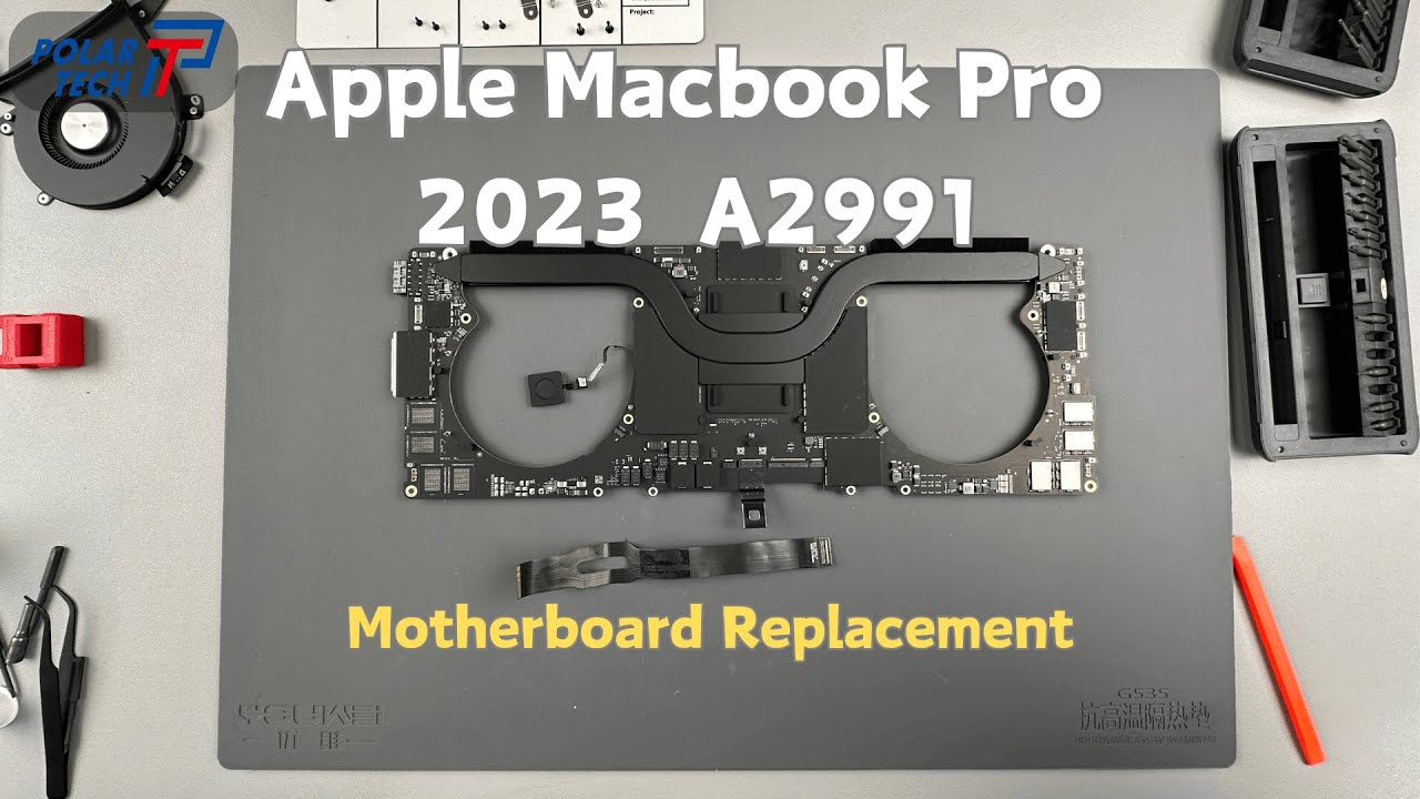 MacBook Pro 16-inch A2991 Water Damage Repair: Complete Motherboard Replacement Guide