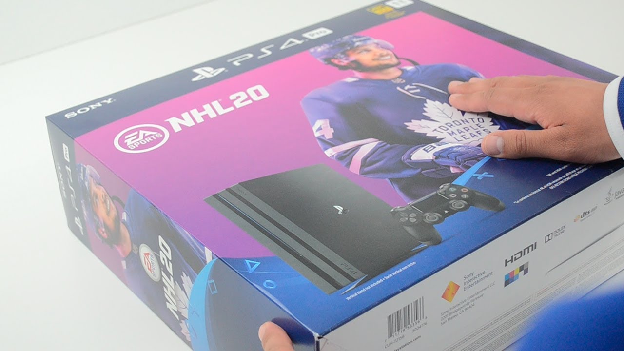 NHL 20 PlayStation 4 Pro 1TB Bundle Unboxing | Exclusive to Canada