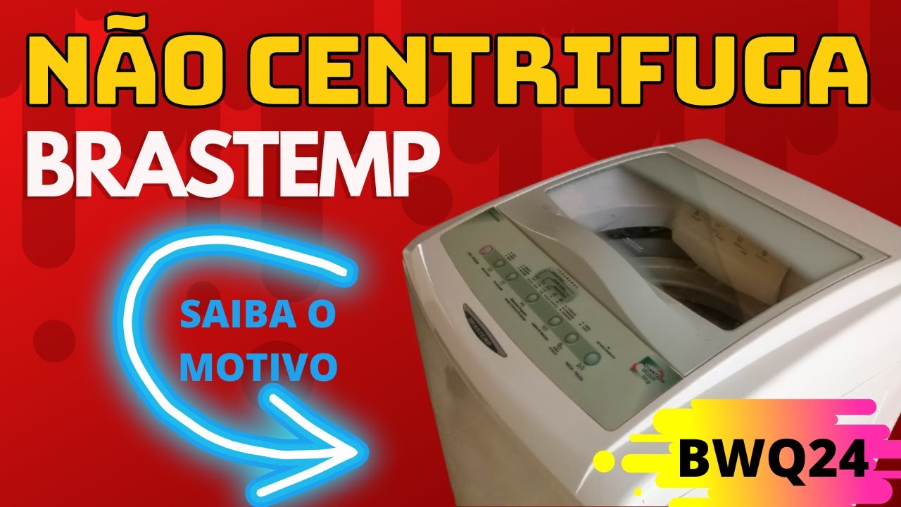 🔴Máquina de Lavar Brastemp Não Centrifuga bwq24