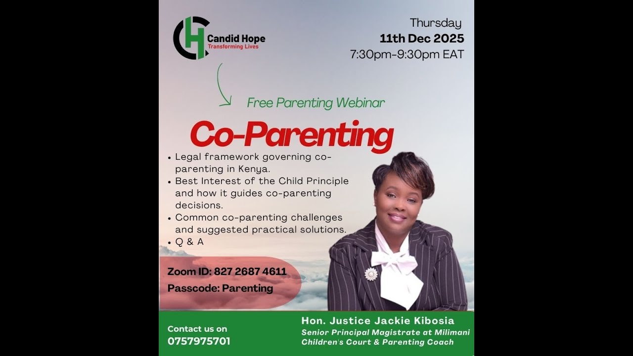 Co-Parenting Webinar By Hon Justice Jackie Kibosia