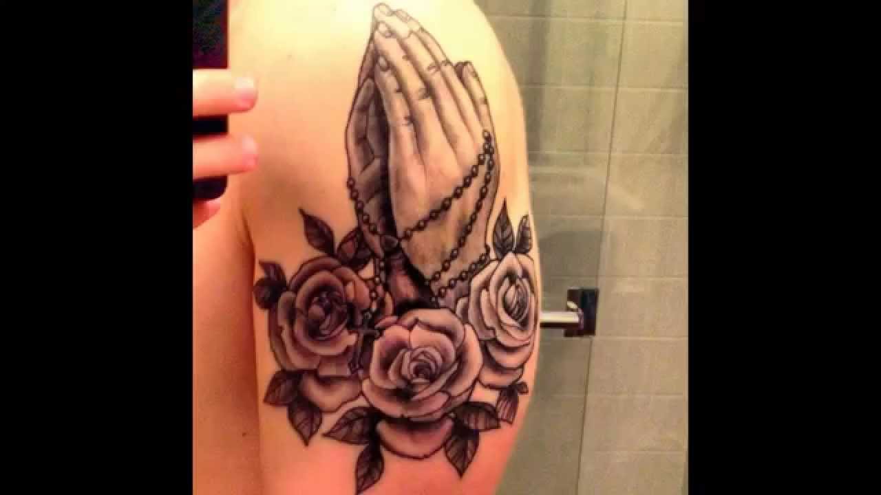 25 Images OF Praying Hands Tattoos