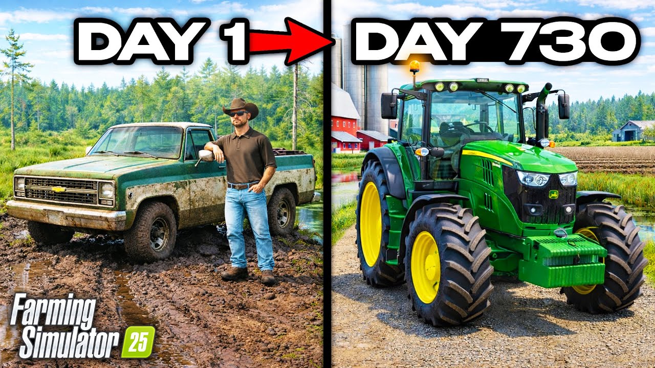 I spent 2 YEARS building a farm in a swamp! — (SWAMP SURVIVAL)