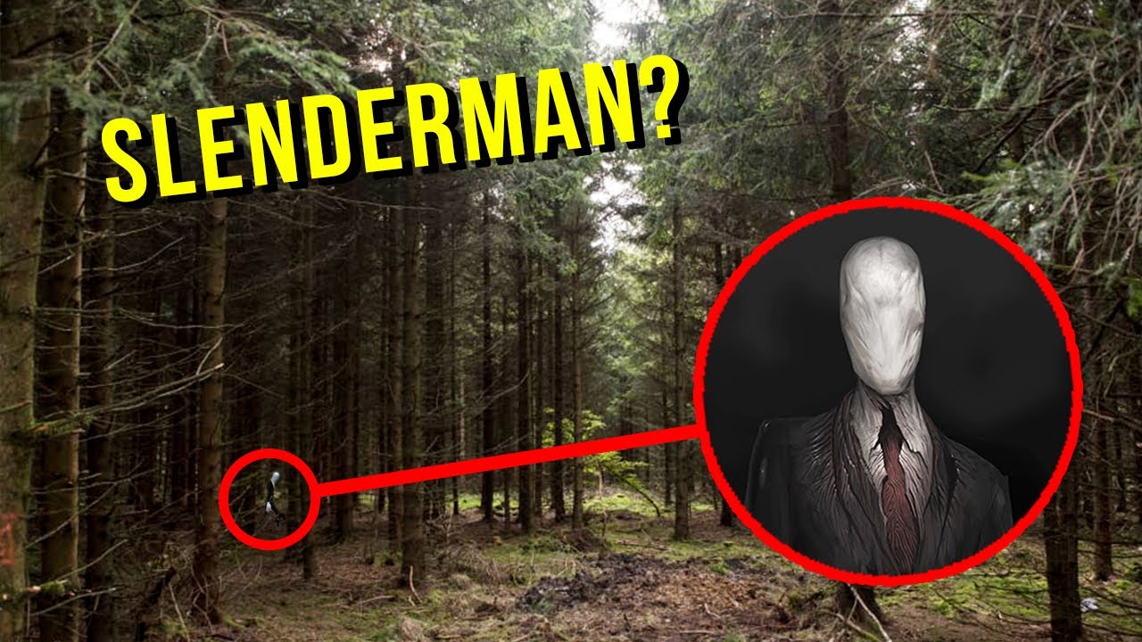 DRONE CATCHES SLENDER MAN AT HAUNTED FOREST IN MY CITY!! (WE FOUND HIM)