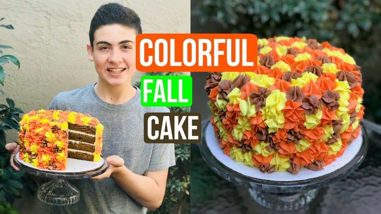 Super Easy FALL LEAF CAKE | Baking with Ryan Episode 48