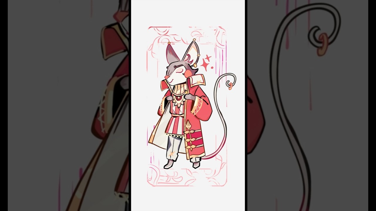 A Fantasy Mouse Character (step by step) 🐭✨ #characterdesign #originalcharacter #oc #fantasyart