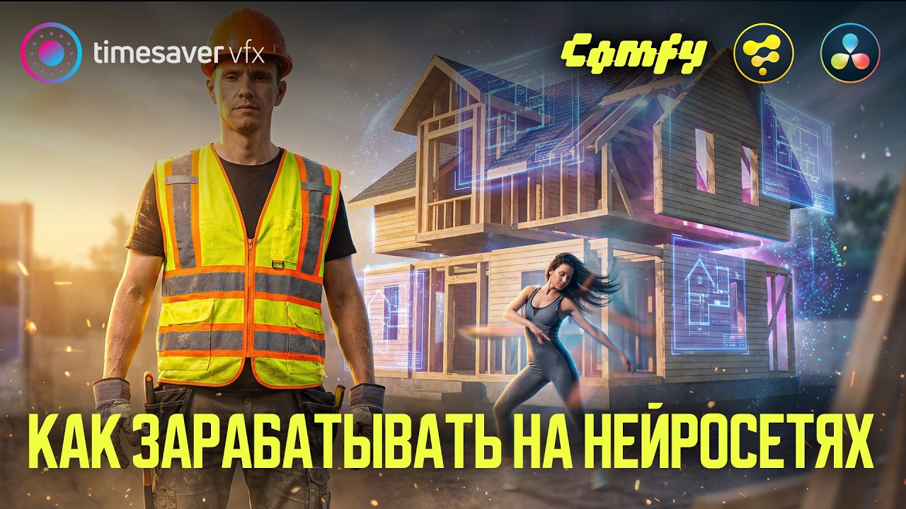 0201 Как делать эффектные видео в нейросети и Davinci Resolve / Как зарабатывать на нейросетях