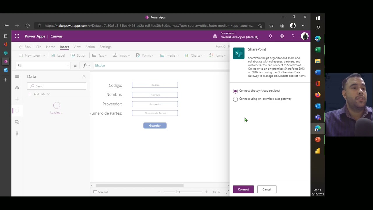 Función Patch en Power Apps Creando un Catalogo de Productos y lista Sharepoint con Office365
