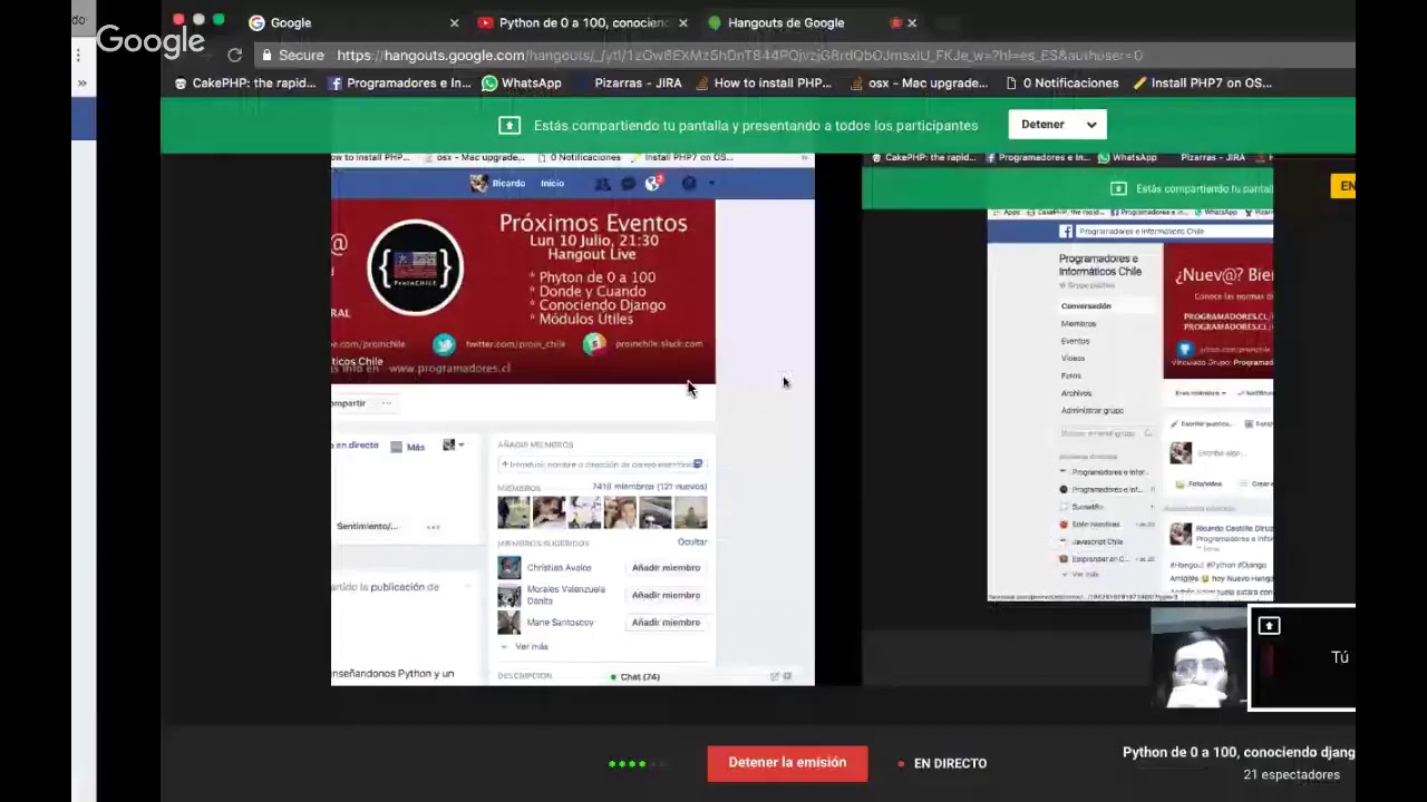 Python de 0 a 100, conociendo django junto a Andres Valenzuela