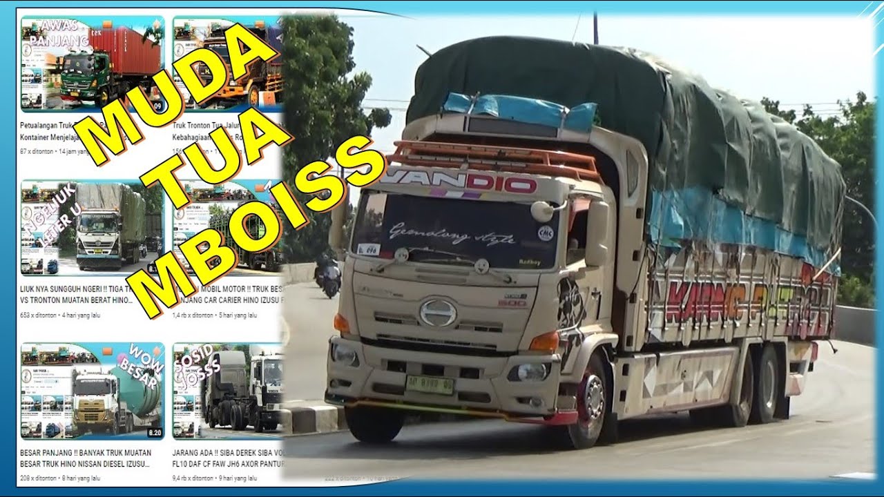 FULL TRONTON !! TRUK BESAR HINO NISSAN IZUSU QUESTER FUSO FLY OVER TIMUR