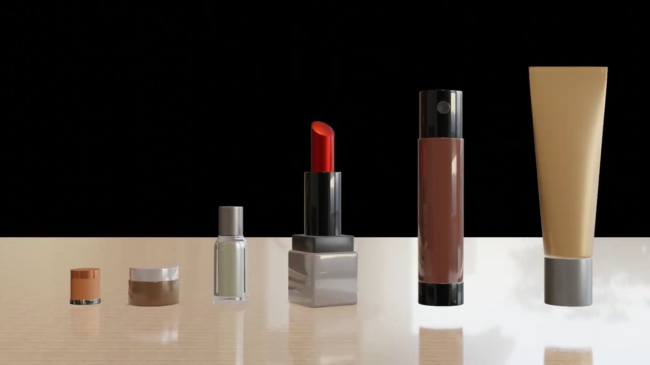 3D Cosmetic Mockup | Makeup Product Animation