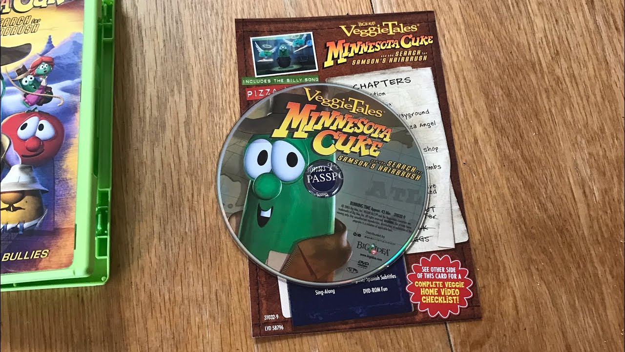 VeggieTales “Minnesota Cuke and the search for Samson’s hairbrush” 2005 DVD menu walkthrough