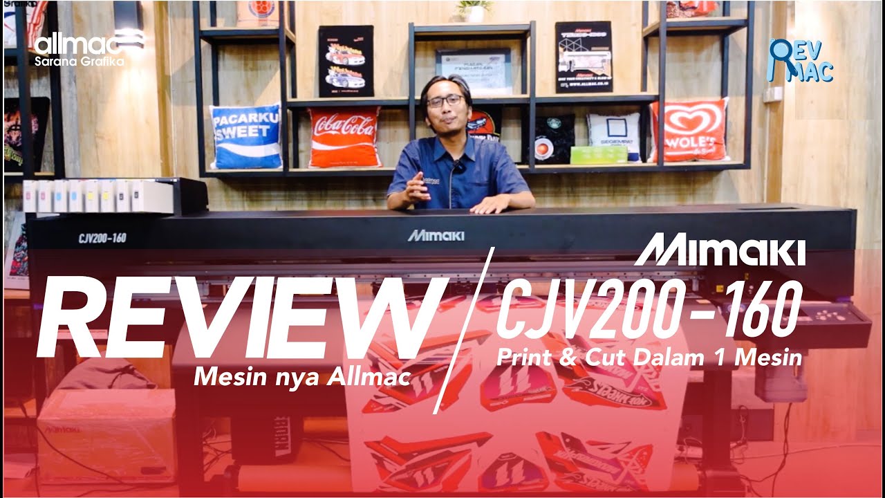 REVIEW MIMAKI CJV200-160 PRINT &  CUT ECOSOLVENT PRINTER