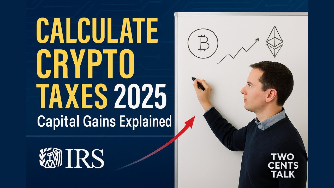 How to Calculate Crypto Capital Gains in 2025 | Step-by-Step Whiteboard for Beginners