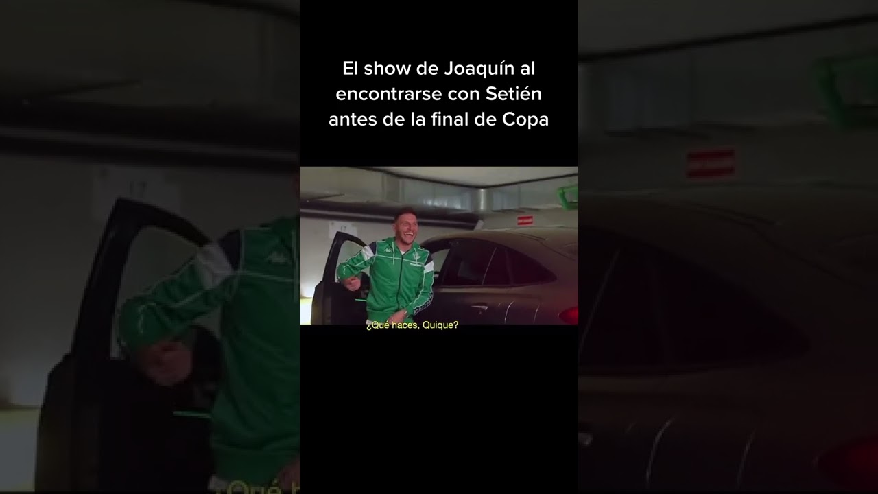 Atentos a Joaqu&iacute;n con Quique Seti&eacute;n 😂 #futbol #betis #realbetis #joaquin