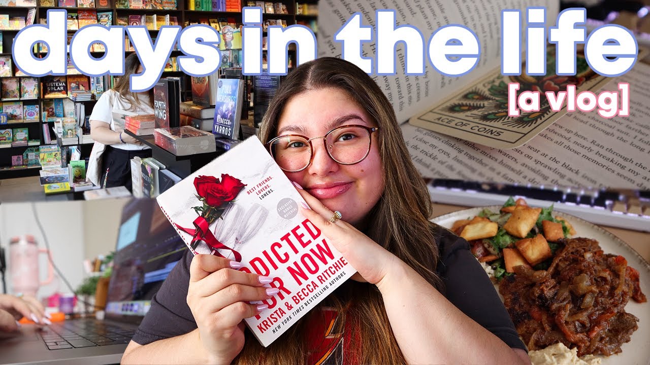 spend a few days with me 🌹🍾✨ book shopping, reading addicted for now, cooking at home, & chats!