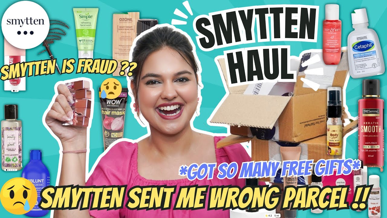 Smytten Is Fraud?? *HUGE* Smytten Trial Box Haul: Tried New Items!💕 Got Free Gifts😍 & Wrong Parcel 😭
