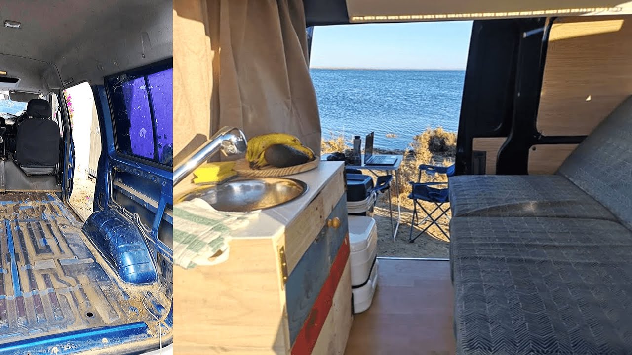 Self Van Conversion & Van Tour in 6 min | DIY | Nissan Vanette Cargo from '99 🚐 Camperizar Furgoneta