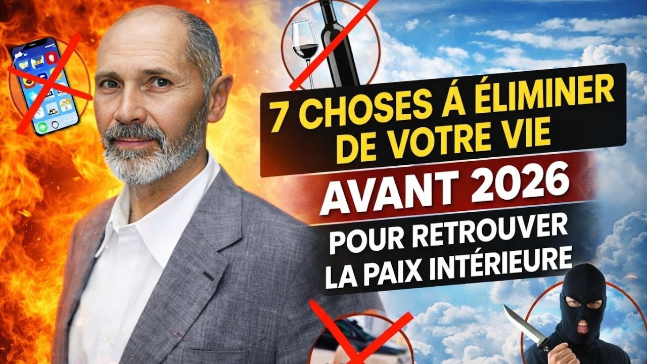7 choses à éliminer de votre vie avant 2026 pour retrouver la paix intérieure