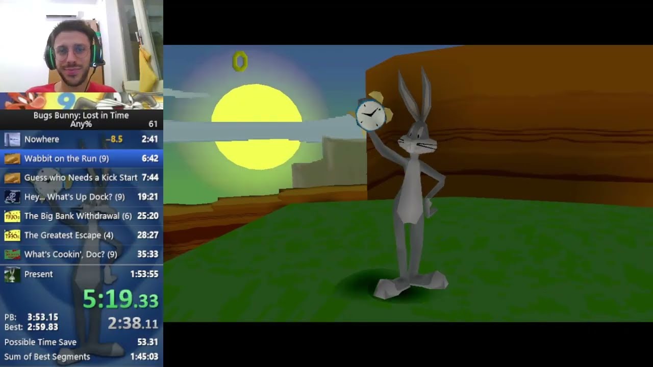 Bugs Bunny: Lost in Time - Any% Speedrun - 1:49:07