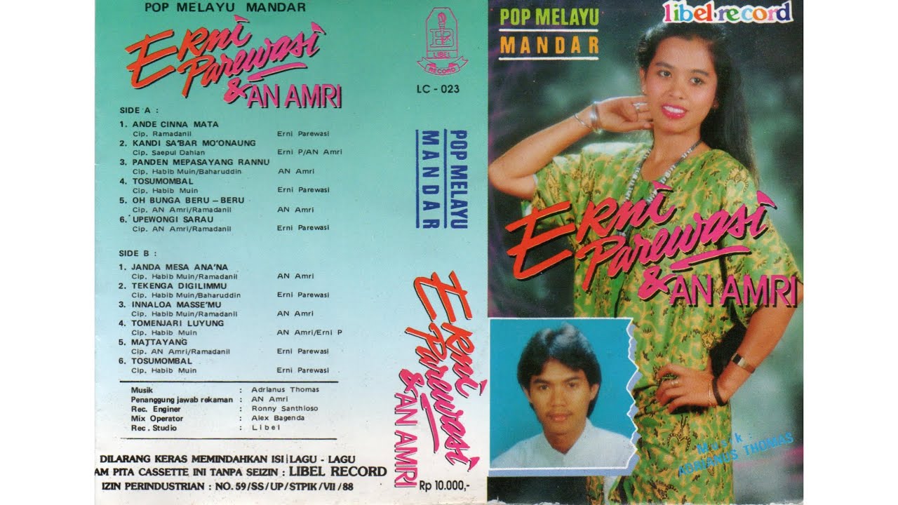 POP MELAYU MANDAR ERNI PAEREWASI DAN AN AMRI (Official Libel Record Channel)