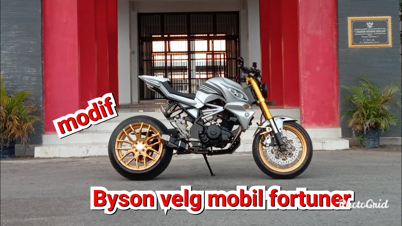 YAMAHA BYSON MENGGUNAKAN VELG MOBIL FORTUNER