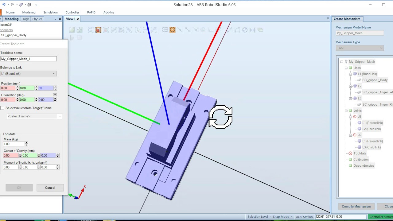 Lesson 14 ABB Robot Studio Creating a working Gripper