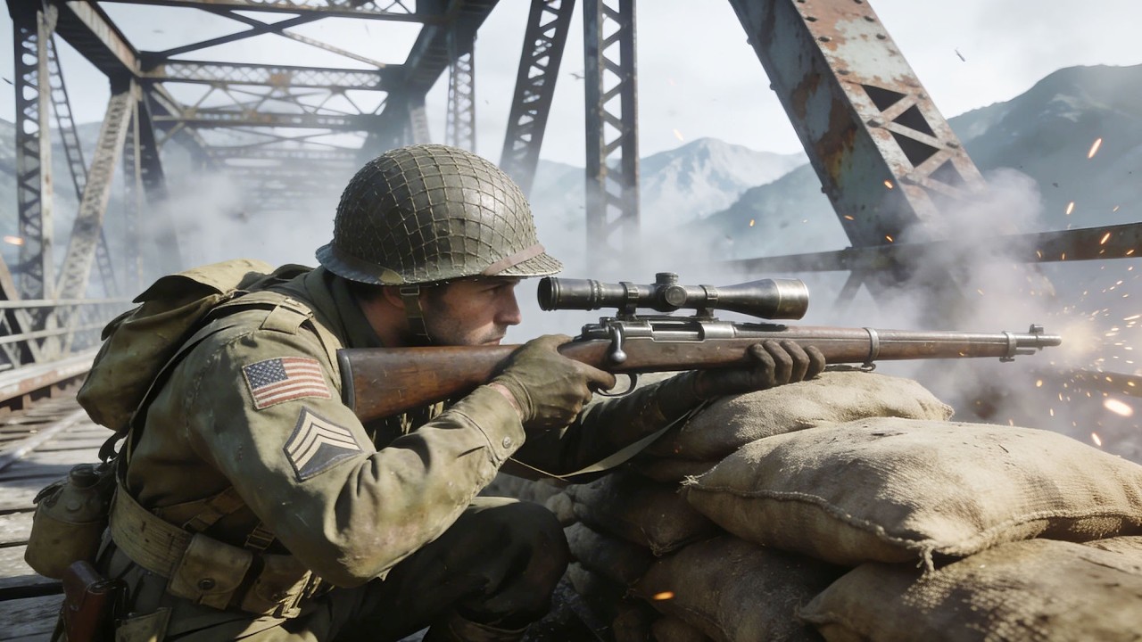 Call of Duty WWII - The RHINE - [4k 60FPS] - Sniper