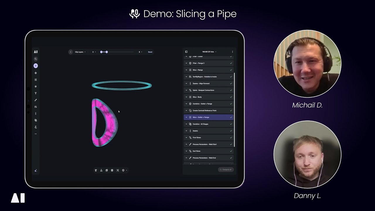 Slicing a T-join pipe section #3dprinting #geodesic #additivemanufacturing #3d #ai
