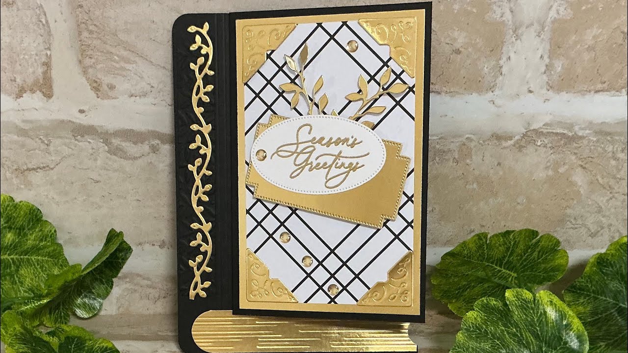 Элегантная открытка-книжка